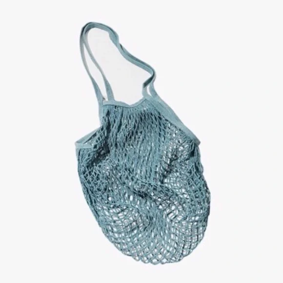 French Market Net Tote Bag Cool Blue - Picture 6 of 8